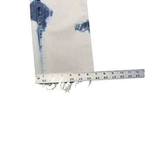 Pacsun Women's Mom Jeans Size 27 Bleach Splatter Design Denim High Rise Raw Hem - Picture 9 of 9
